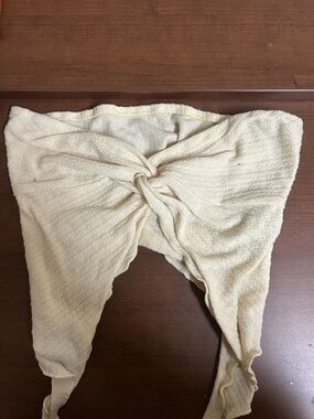 Yellow tube top, size XS